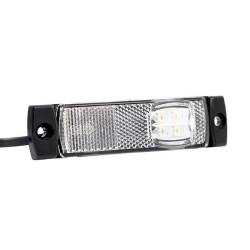 Lampa gabarit 100x32, LED, alba, cu suport cu 2 urechi, 12-36V, FT-018/B Fristom