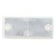 Catadioptru dreptunghiular cu gaura, alb, 94x44 DOB-42 B Fristom