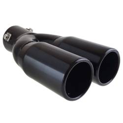 Ornament toba interior 38(57), exterior 133x63, L225  2 tevi rotunde, negru 02194 Amio