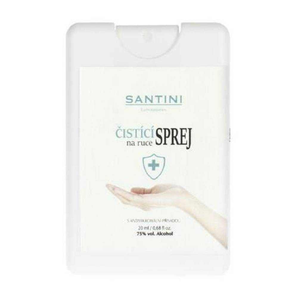Spray antibacterian maini, alcool 75% 20ml, SANTINI