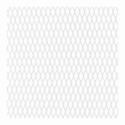 Ornament grila, spoiler, din aluminiu, forma hexagonala, 0.6x1.6, 100x25cm, alb, Alu Grill Net 8400 Automax