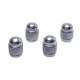 Ornament capacele valva rotunde, argintii, set 4 bucati 9583 Automax