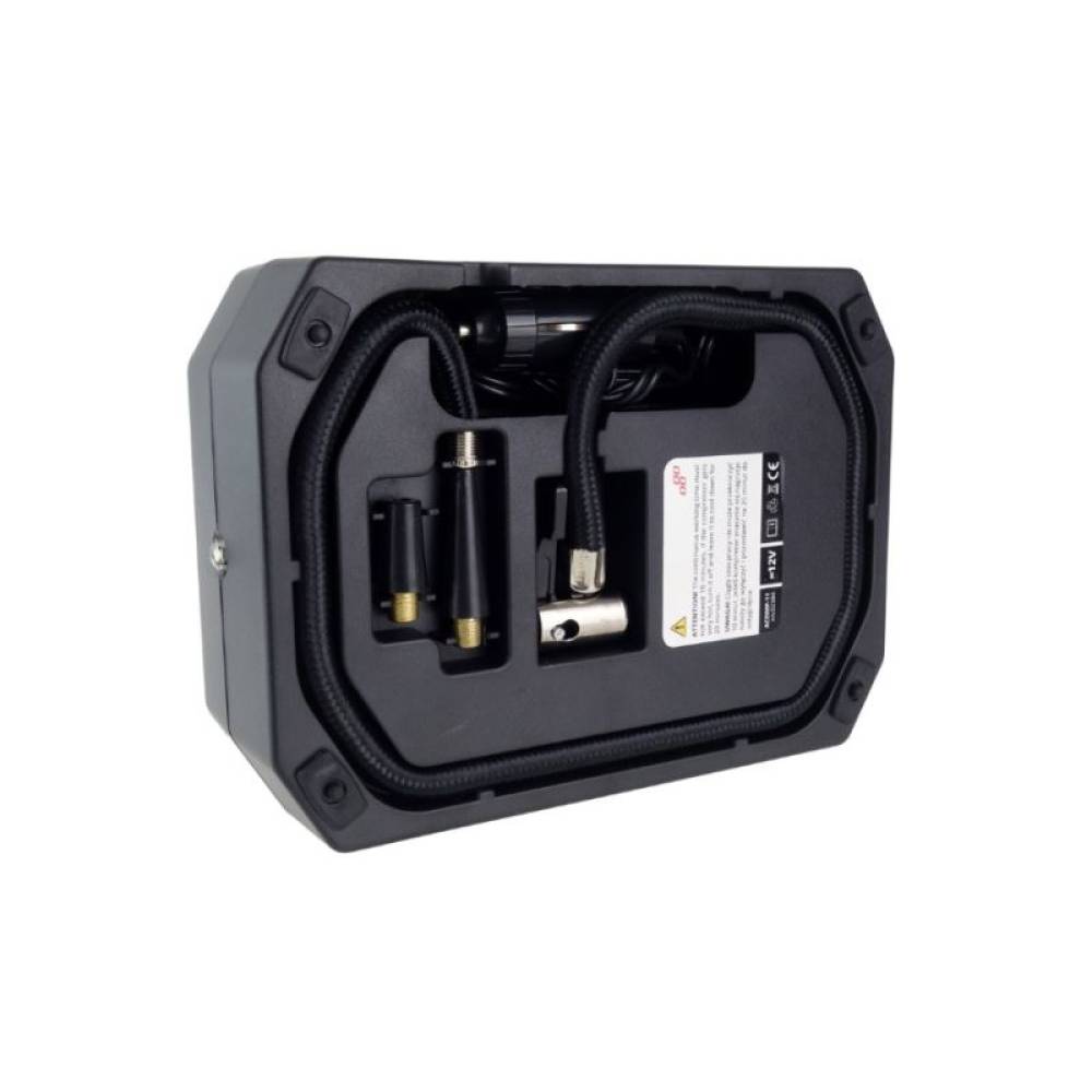 Compresor aer 12V, 10bar, digital cu lanterna cu LED si adaptori 02384 Amio