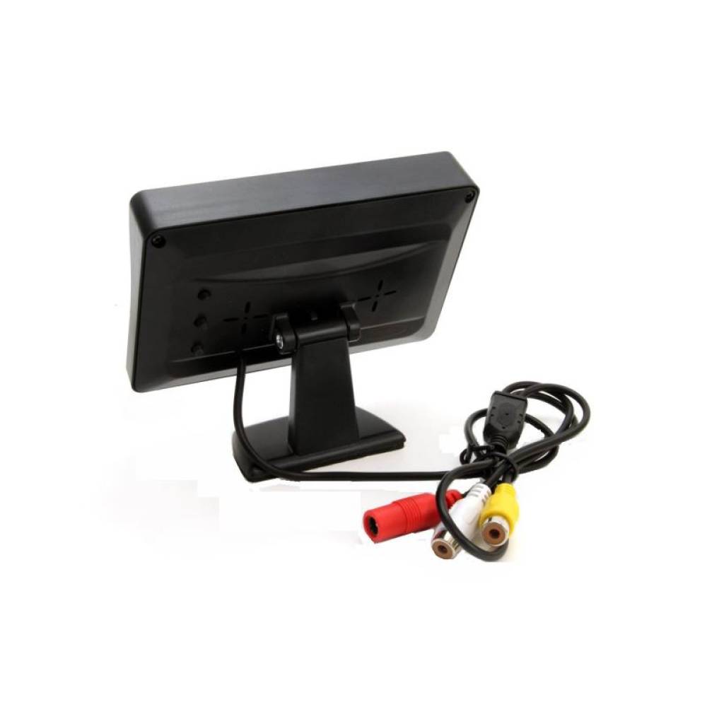 Set 4 senzori parcare, albi, cu camera, monitor 4.3