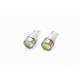 Set 2 becuri T10, 3 LED-uri COB HP, 12V, W5W, 1,5W, lupa si metal 01624 Amio