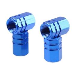Ornament capacele valva hexagonale16mm, albastre, set 4 bucati 02239 Amio