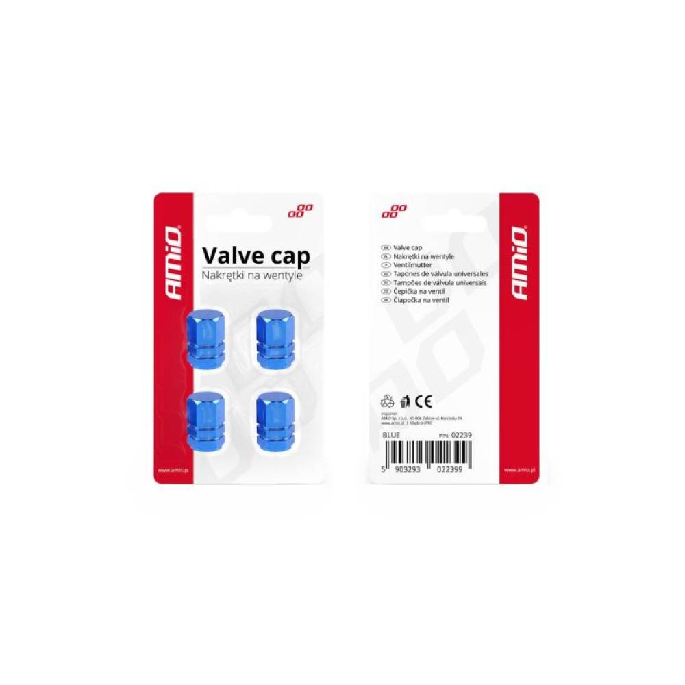 Ornament capacele valva hexagonale16mm, albastre, set 4 bucati 02239 Amio Ornament capacele valva hexagonale16mm, albastre, set 4 bucati 02239 Amio