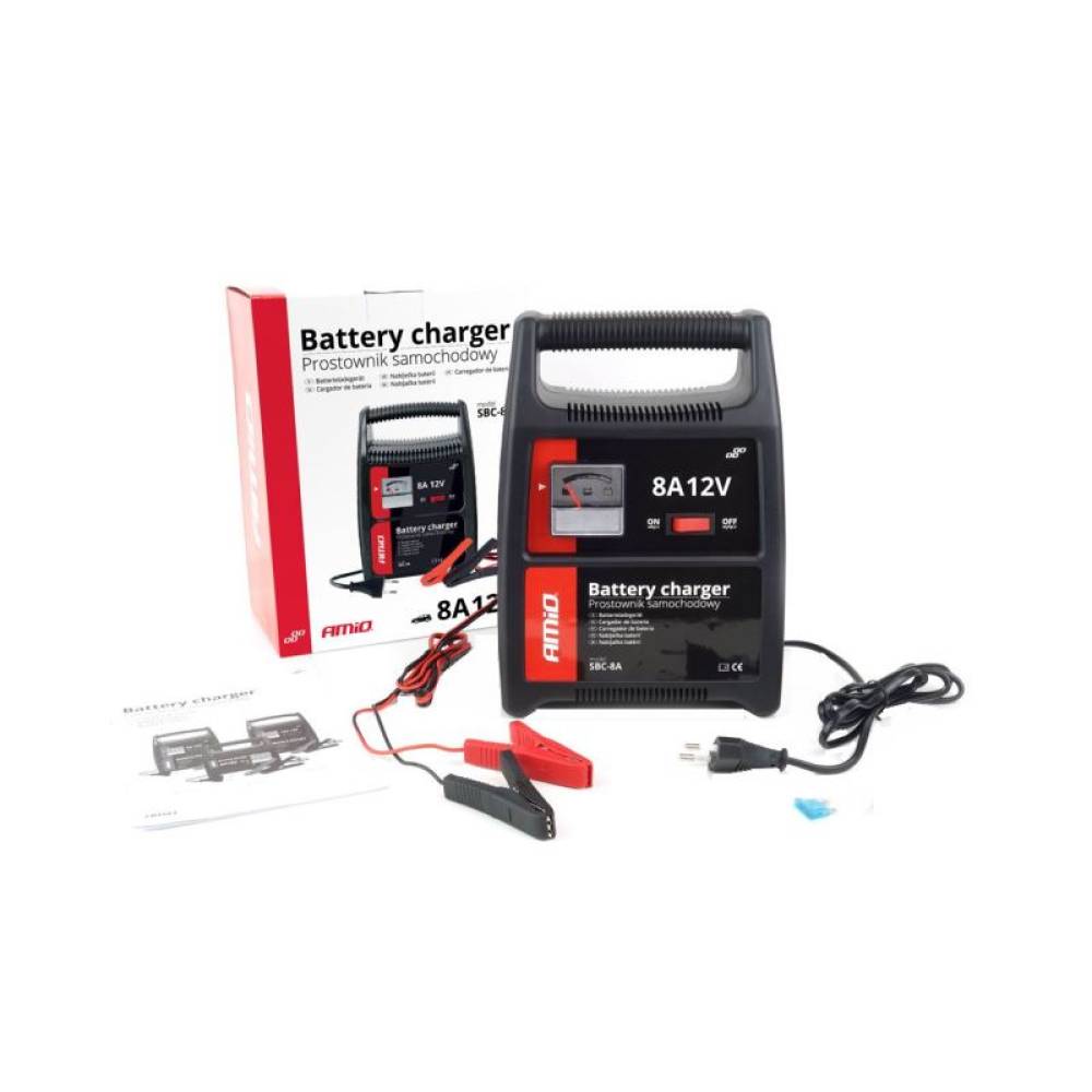 Redresor acumulator 8A, 12V, SBC-8A 02086 Amio