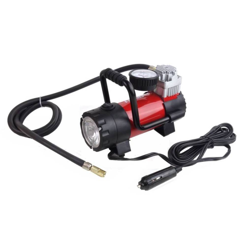 Compresor aer 12V, 7bar, cu lanterna LED si geanta Acomp06 02180 Amio Compresor aer 12V, 7bar, cu lanterna LED si geanta Acomp06 02180 Amio