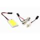Bec T10, C5W, 18 LED-uri COB, 12V, 1W, cu adaptor T10 si sofite Vertex, 01621 Amio