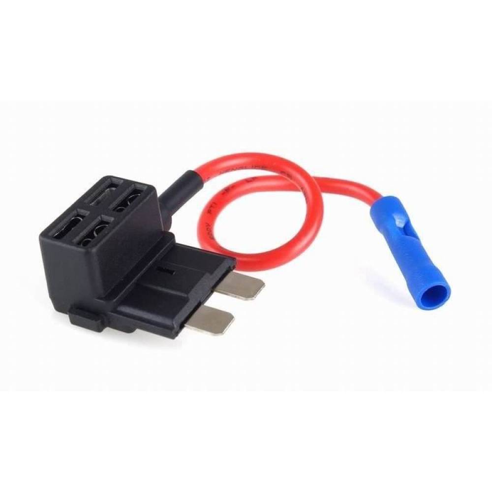 Suport siguranta, adaptor splitter bypass, 2 x STD, 19mm, maxim 20A, cu fir, 02334 Amio