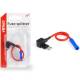 Suport siguranta, adaptor splitter bypass, 2 x MICRO2, 9mm, maxim 20A, cu fir 02335 Amio