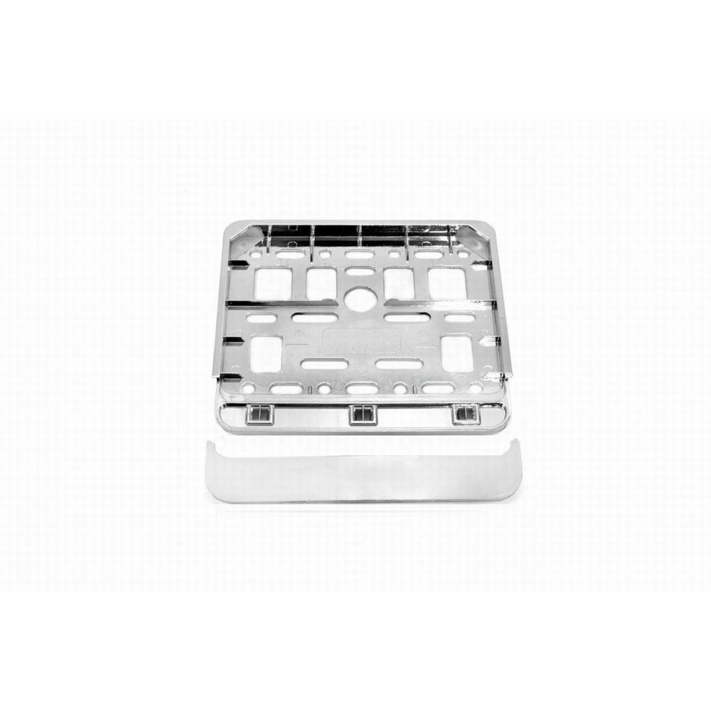 Suport numar moto/scooter, 11.4x14, metal crom 01168 Amio