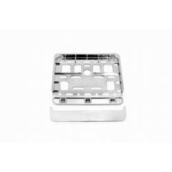 Suport numar moto/scooter, 11.4x14, metal crom 01168 Amio