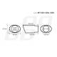 Ornament toba interior 37(54), exterior 65, L165 oval, negru 02351 Amio Ornament toba interior 37(54), exterior 65, L165 oval, negru 02351 Amio