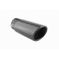 Ornament toba interior 37(54), exterior 65, L165 oval, carbon 02350 Amio