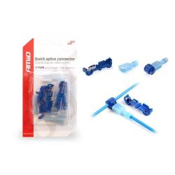 Mufa conector rapid tip T, cablu 0,75-2.5mm2, 15A, 5 bucati 02344 Amio