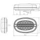 Proiector lucru 136x91, LED, pozitie RING, W211 1458 Was Proiector lucru 136x91, LED, pozitie RING, W211 1458 Was