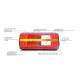 Lampa stop 201x85, 5 functii, LED, cu ceata, mers inapoi si modul eroare, W187 DD 1324 DD L/P O24 Was
