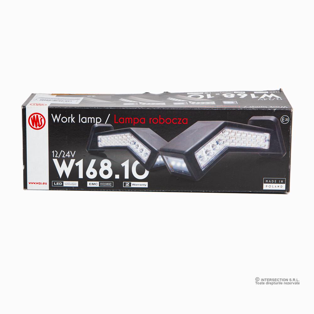 Set proiectoare lucru LED, camioane, microbuze, 12V-24V, 16.4W, W168.10.2 1445L+P Was