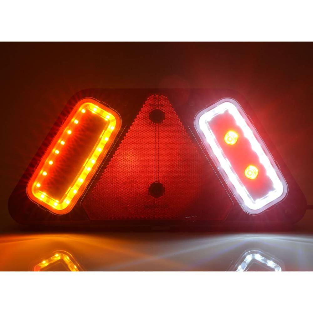 Lampa stop 282x130, 5 functii, cu mers inapoi si ceata, LED, stanga, LAMPDEMIA W228 1495L Was