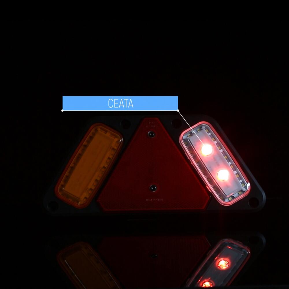 Lampa stop 282x130, 5 functii, cu mers inapoi si ceata, LED, stanga, LAMPDEMIA W228 1495L Was