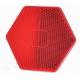 Catadioptru hexagonal cu adeziv, rosu, 75mm, UO6 1203 Was