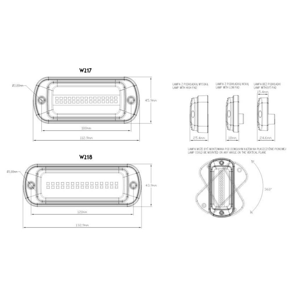 Proiector stroboscopic 133x44, LED, montare in grila, slim, 21W, W218 1469 Was Proiector stroboscopic 133x44, LED, montare in grila, slim, 21W, W218 1469 Was