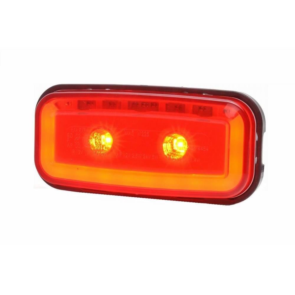 Lampa ceata cu pozitie, color 117x56, cu  LED LAMPDEMIA W225 1481 KR R F Was
