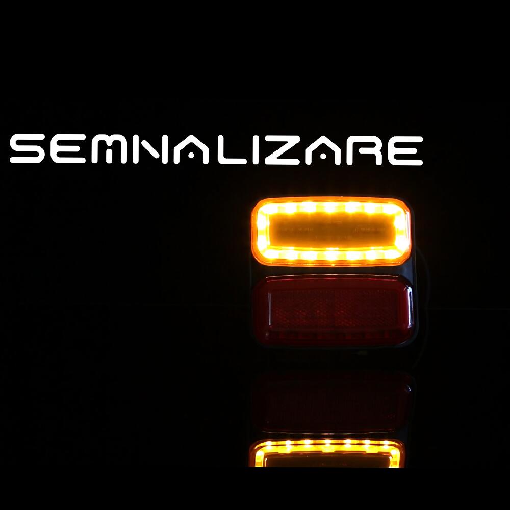 Lampa stop 117x111, 3 functii, LED, stanga / dreapta, Lampdemia W226 1482/I Was