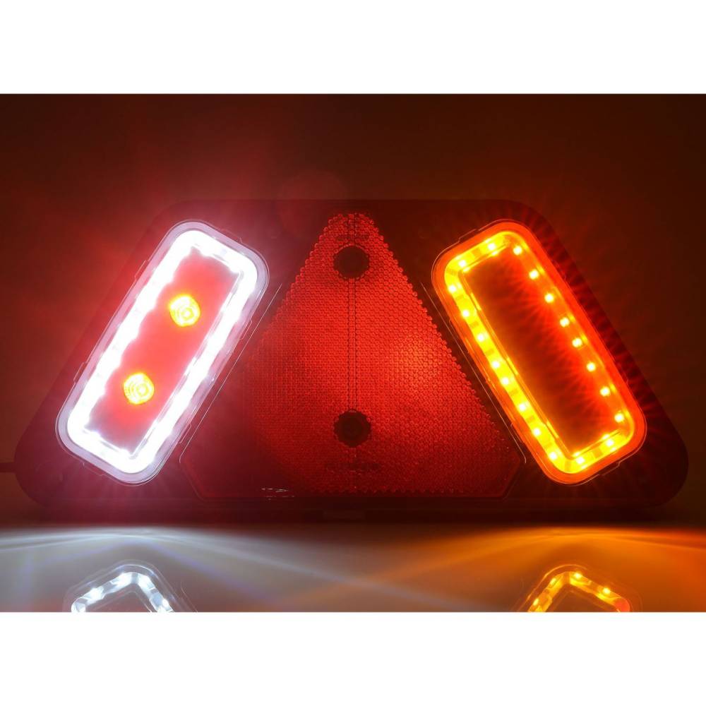 Lampa stop 282x130, 5 functii, cu mers inapoi si ceata, LED, dreapta, LAMPDEMIA W228 1495P Was
