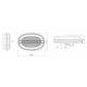 Lampa mers inapoi, ovala, cu LED W215 1462 Was Lampa mers inapoi, ovala, cu LED W215 1462 Was