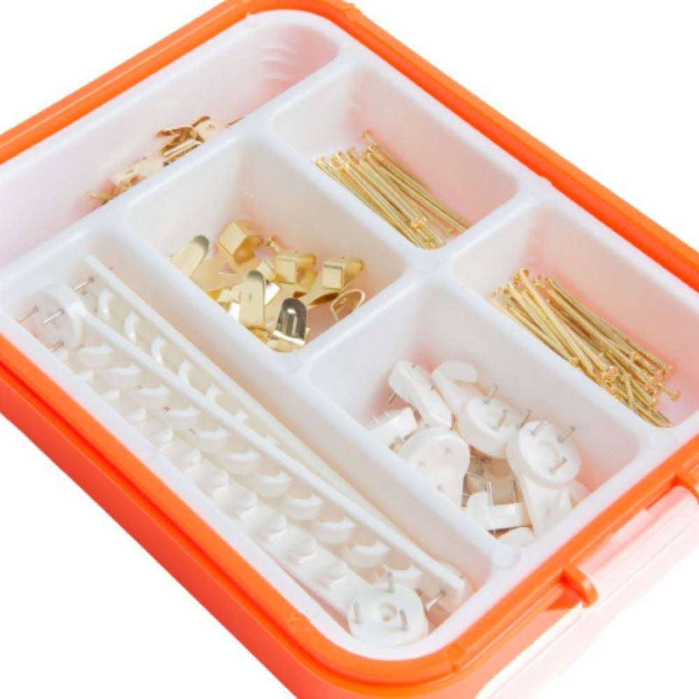 Set de elemente pentru suspendarea tablourilor, 160 bucati, 04284 Handy Set de elemente pentru suspendarea tablourilor, 160 bucati, 04284 Handy