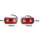 Lampa stop 165x 80, 5 functii, iluminare numar, LED Neon, dreapta, TRS030 TR-S DAFA Lampa stop 165x 80, 5 functii, iluminare numar, LED Neon, dreapta, TRS030 TR-S DAFA