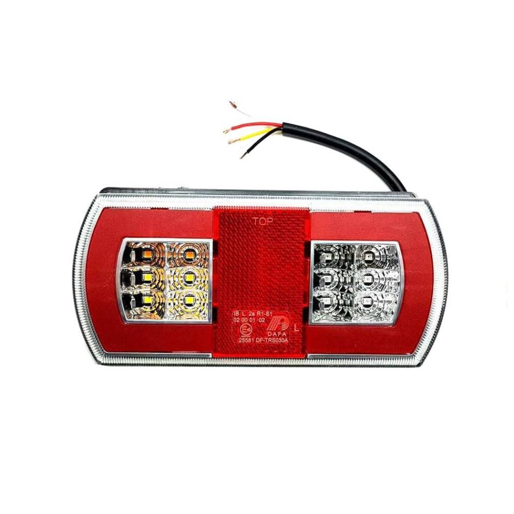 Lampa stop 165x 80, 5 functii, iluminare numar, LED Neon, dreapta, TRS030 TR-S DAFA Lampa stop 165x 80, 5 functii, iluminare numar, LED Neon, dreapta, TRS030 TR-S DAFA