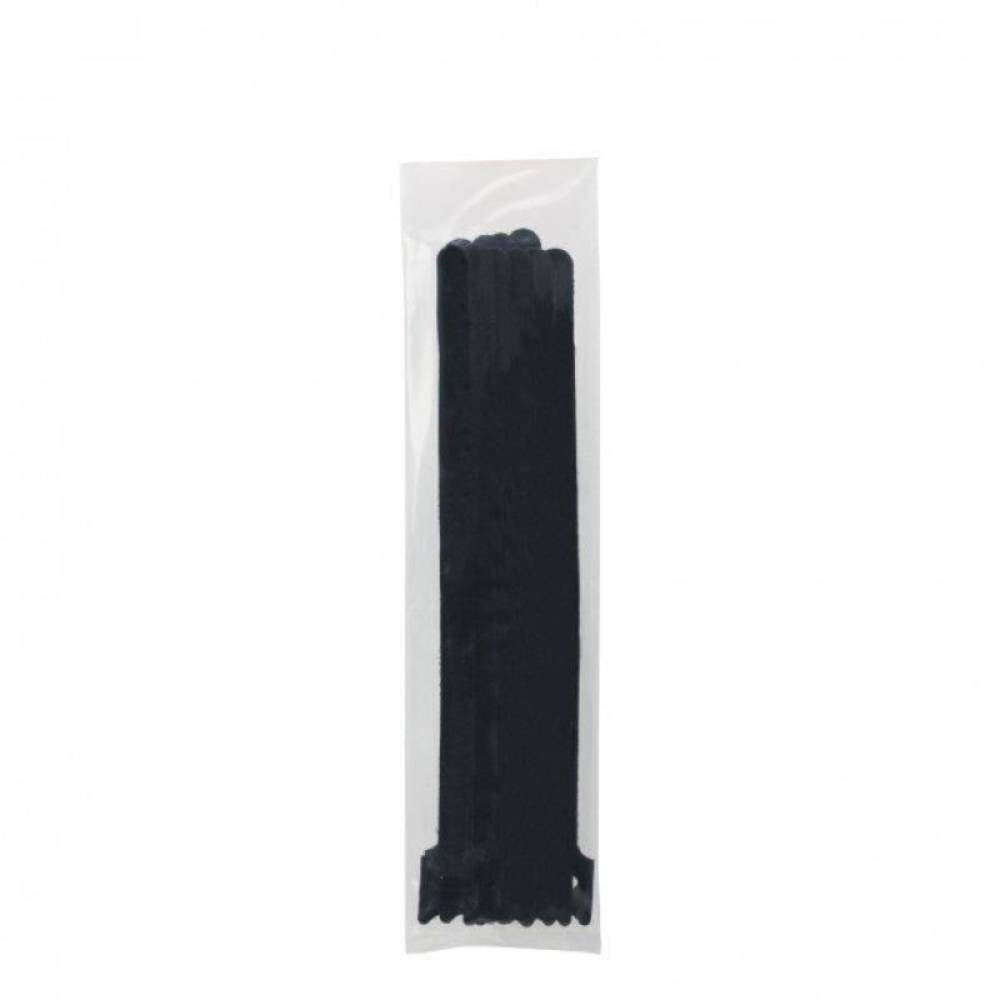 Coliere cu scai 330mm negre, material textil, punga 10 bucati, 05518