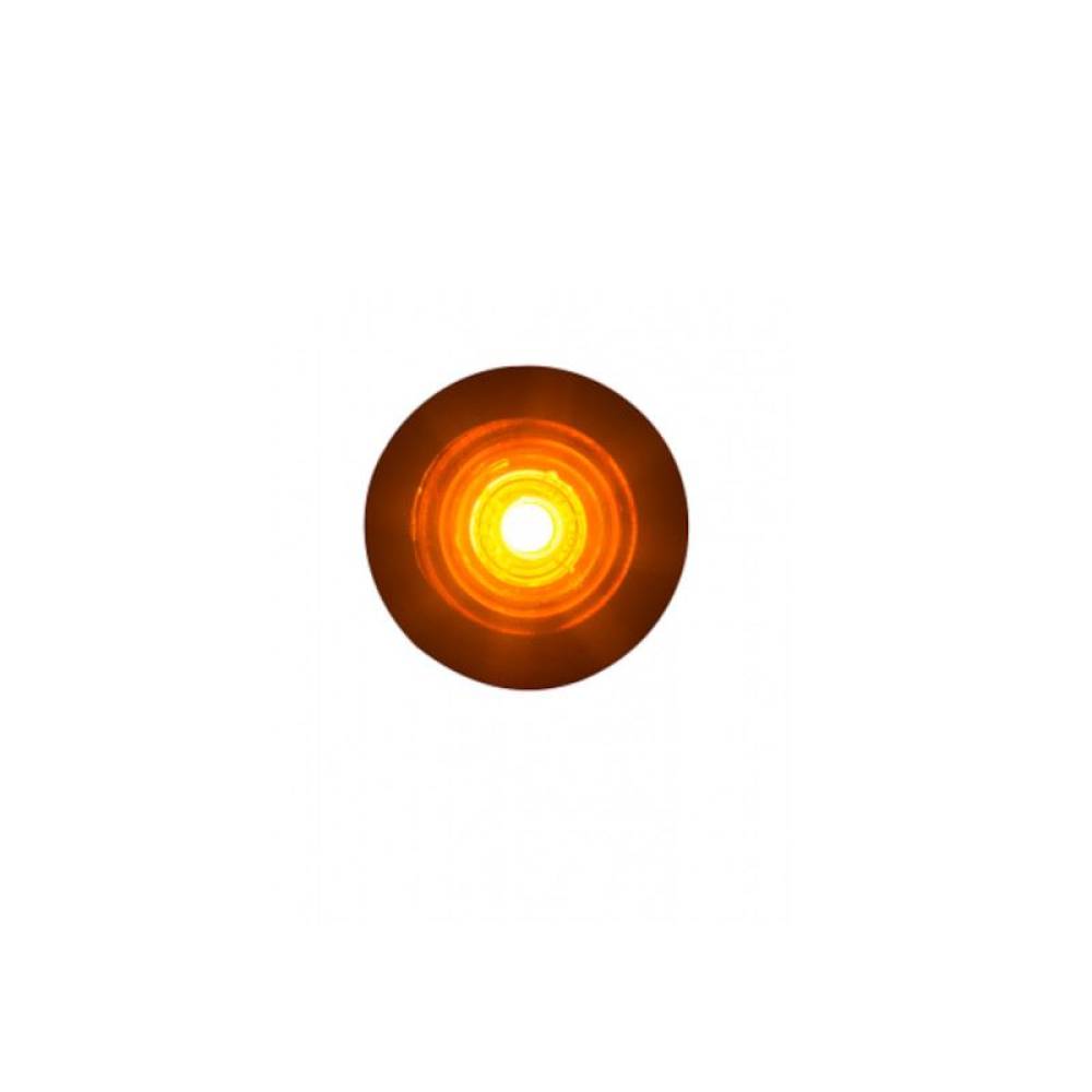 Lampa gabarit fi28, LED, incastrabila, galbena, LD 2629 Horpol