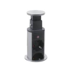 Distribuitor 3 prize camuflat in mobilier USB, metalizat satinat 20430BU