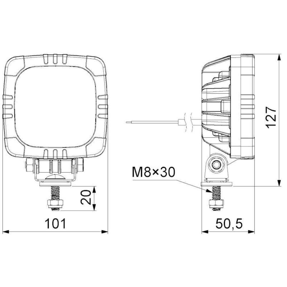 Proiector lucru 101x101, LED, 650lm, cu magnet, LRD 2685 Horpol Proiector lucru 101x101, LED, 650lm, cu magnet, LRD 2685 Horpol
