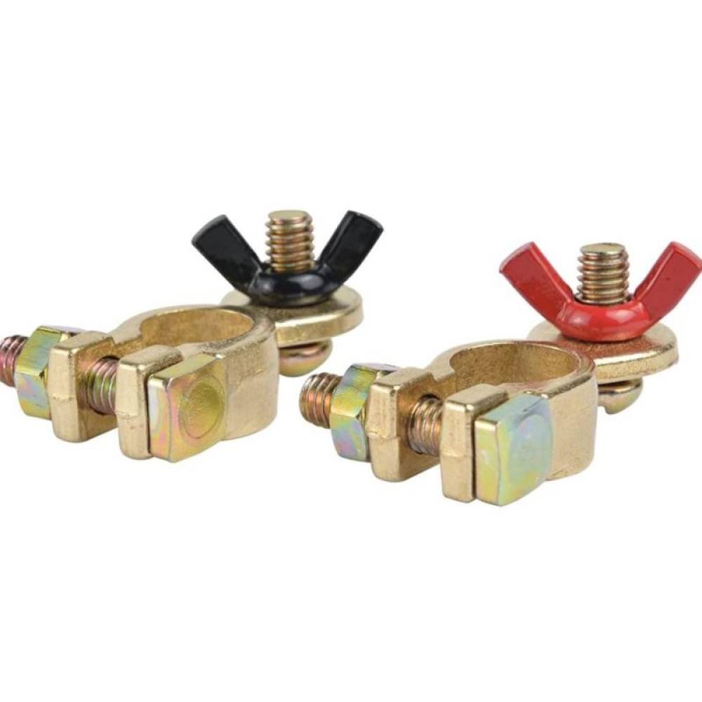 Set borne acumulator cupru, 5.5x3.0cm, grosime 3mm, set, Wing Fix, 509.30 Alca
