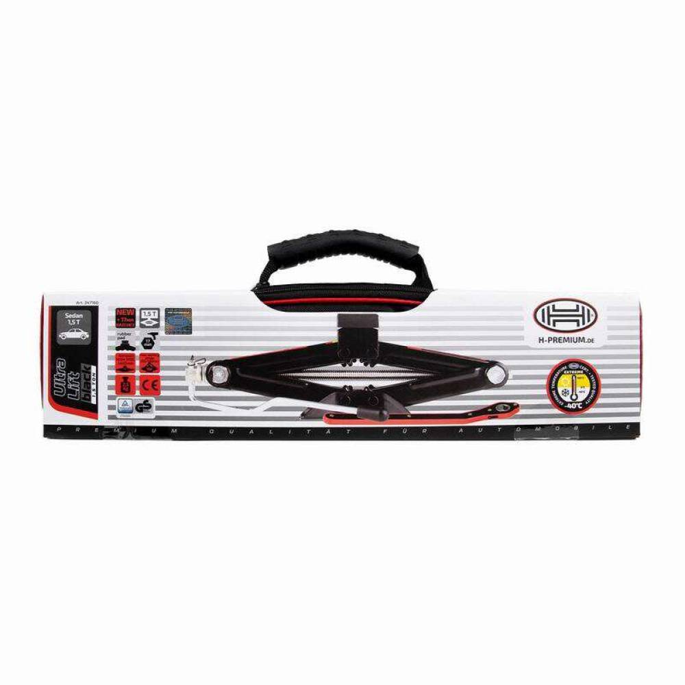 Cric foarfeca, 1.5T, 10-38cm, cu clichet si tubulara, husa depozitare, Ultralift M Pro, 347.16 Heyner