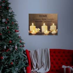 Tablou  cu 6 LED-uri, 30x40cm, Family Pound 58017E