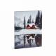 Tablou cu 2 LED-uri, peisaj iarna, 30x40cm, Family Pound 58017A Tablou cu 2 LED-uri, peisaj iarna, 30x40cm, Family Pound 58017A