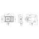 Far cu lampa semnalizare, cu 2 faze, bec H4, dreapta si stanga, SET, HR-A-023 Huaren