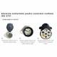 Priza 7 pini 24V plastic, tip S, nul gol, 03223 Amio