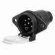 Priza 7 pini 24V plastic, tip S, nul gol, 03223 Amio