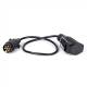 Adaptor fisa 7-13 pini cu cablu 0.75m, 12V, E1220 Carmotion