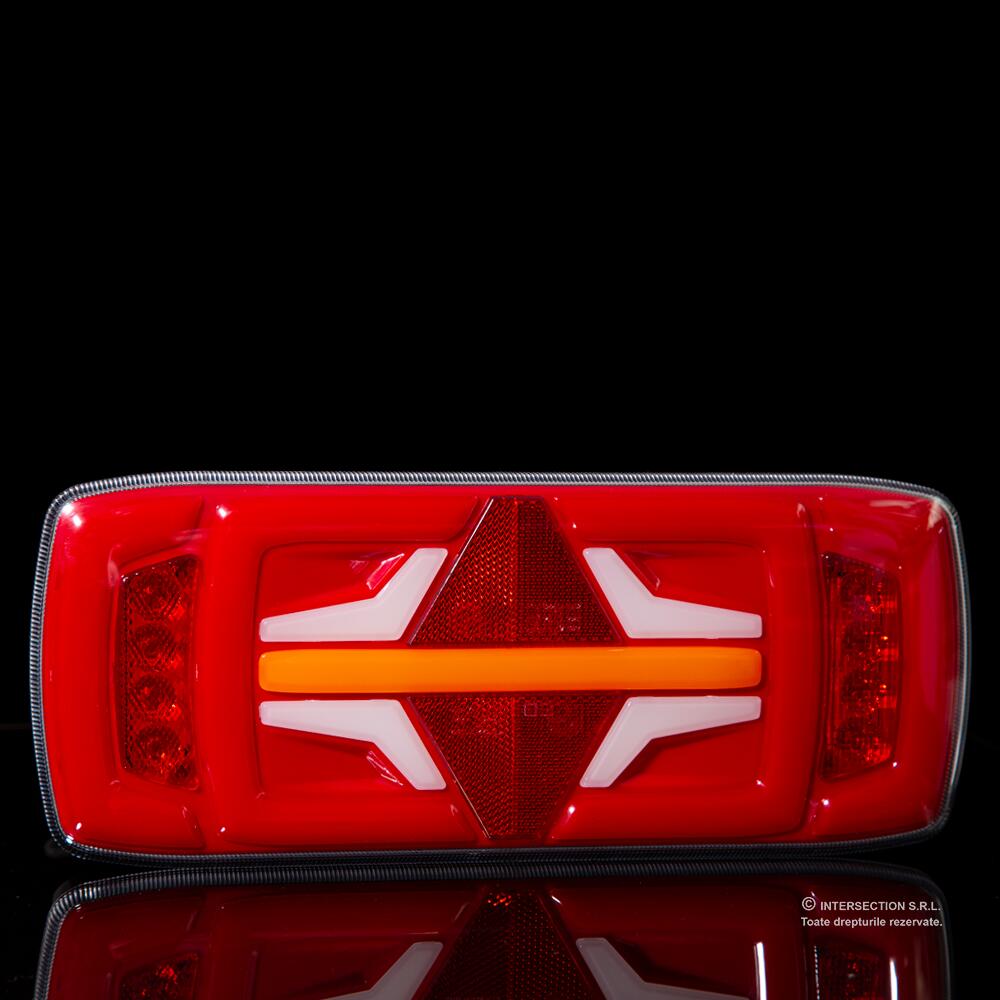 Lampa stop 316x130, 5 functii, cu mers inapoi, ceata si semnalizare dinamica, LED Neon, stanga/dreapta L1916 TruckLed
