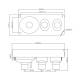 Lampa stop 274x119, 3 functii, SET, BK69154 Breckner