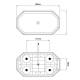  Girofar rampa transversal 38x21cm, h 7.6cm, 56 LED-uri, 39W, Eclipse CA 7632B 247 Lighting